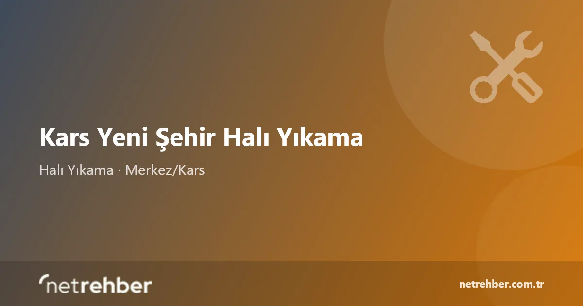 Kars Yeni Şehir Halı Yıkama kapak görseli