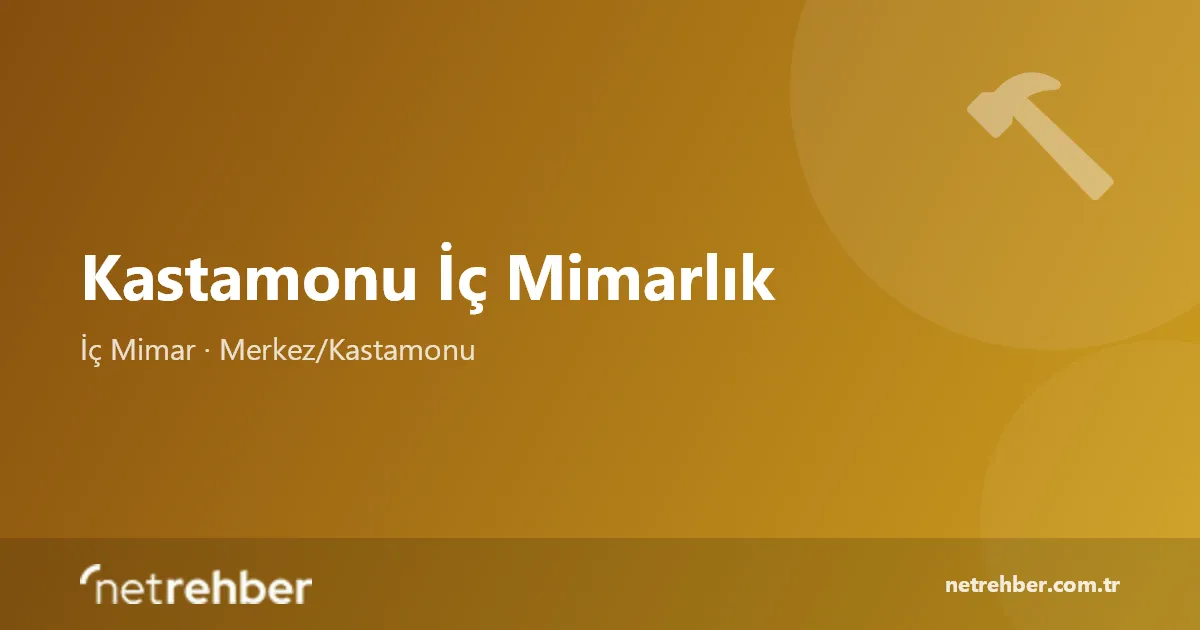 Kastamonu İç Mimarlık kapak görseli