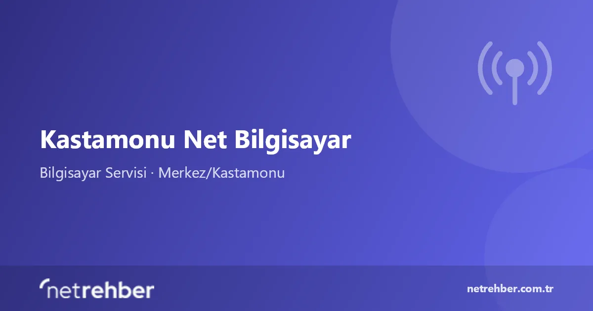 Kastamonu Net Bilgisayar kapak görseli