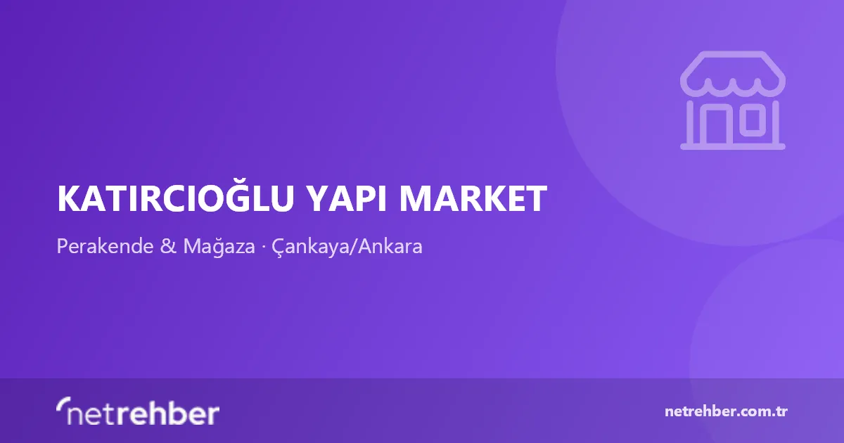 Katırcıoğlu Yapı Market kapak görseli