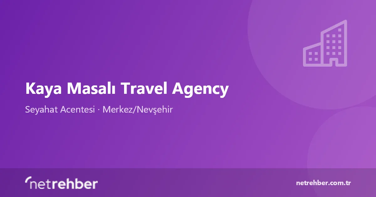 Kaya Masalı Travel Agency kapak görseli