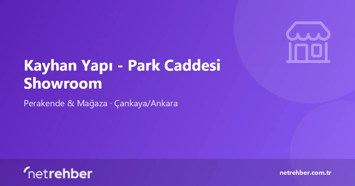 Kayhan Yapı - Park Caddesi Showroom kapak görseli