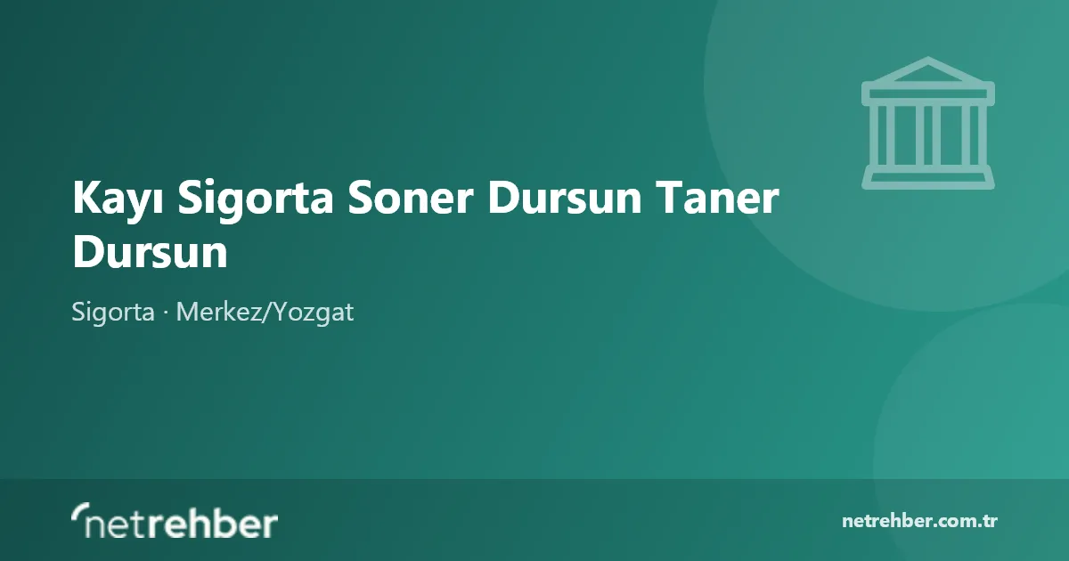 Kayı Sigorta Soner Dursun Taner Dursun kapak görseli