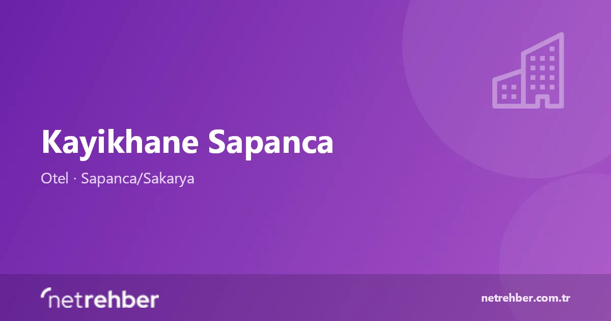 Kayikhane Sapanca kapak görseli