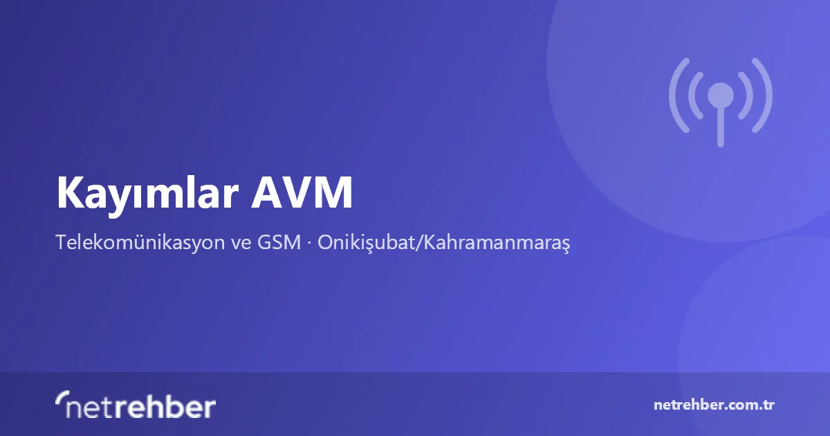 Kayımlar AVM kapak görseli