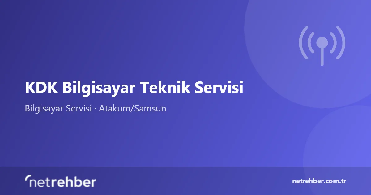 KDK Bilgisayar Teknik Servisi kapak görseli