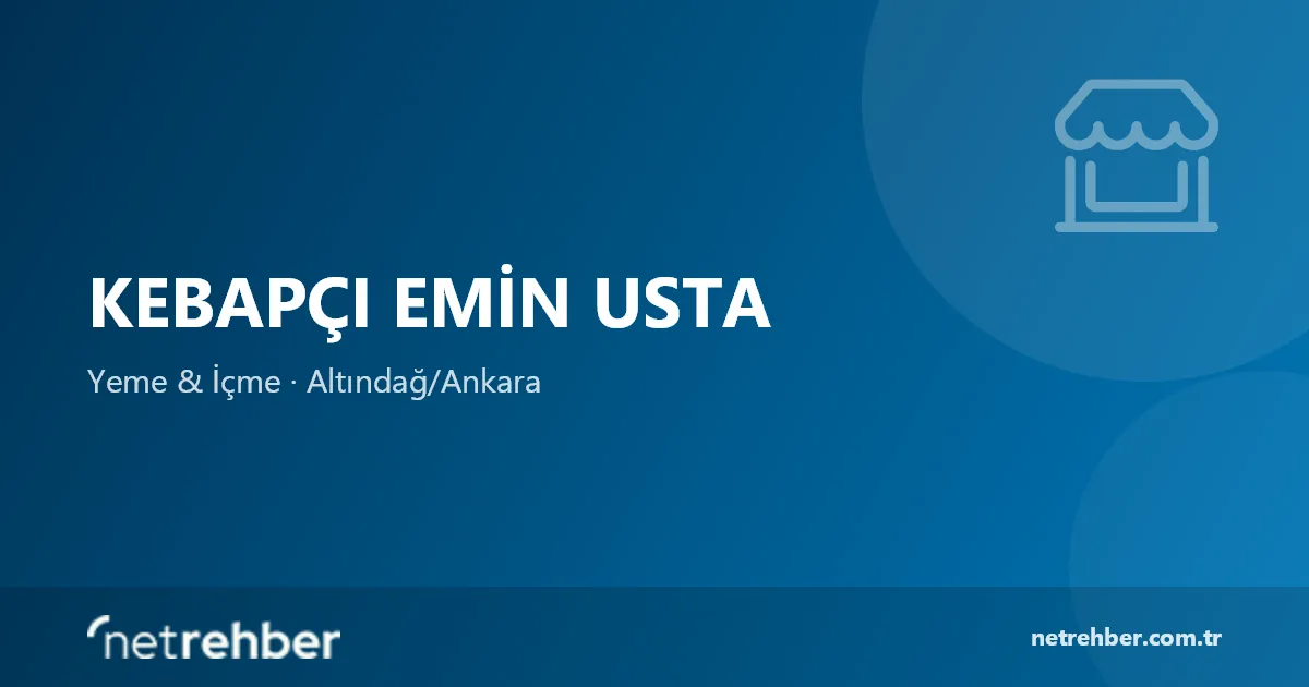 Kebapçı Emin Usta kapak görseli