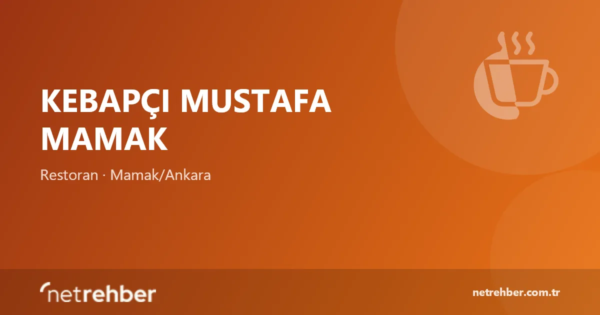 Kebapçı Mustafa Mamak kapak görseli