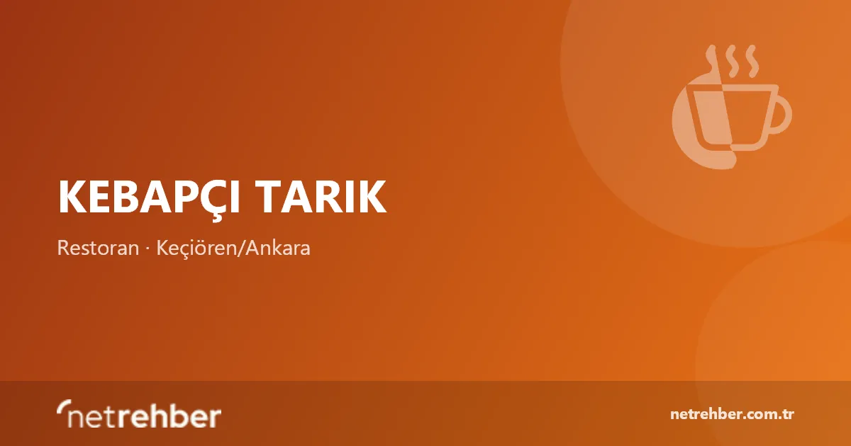 Kebapçı Tarık kapak görseli