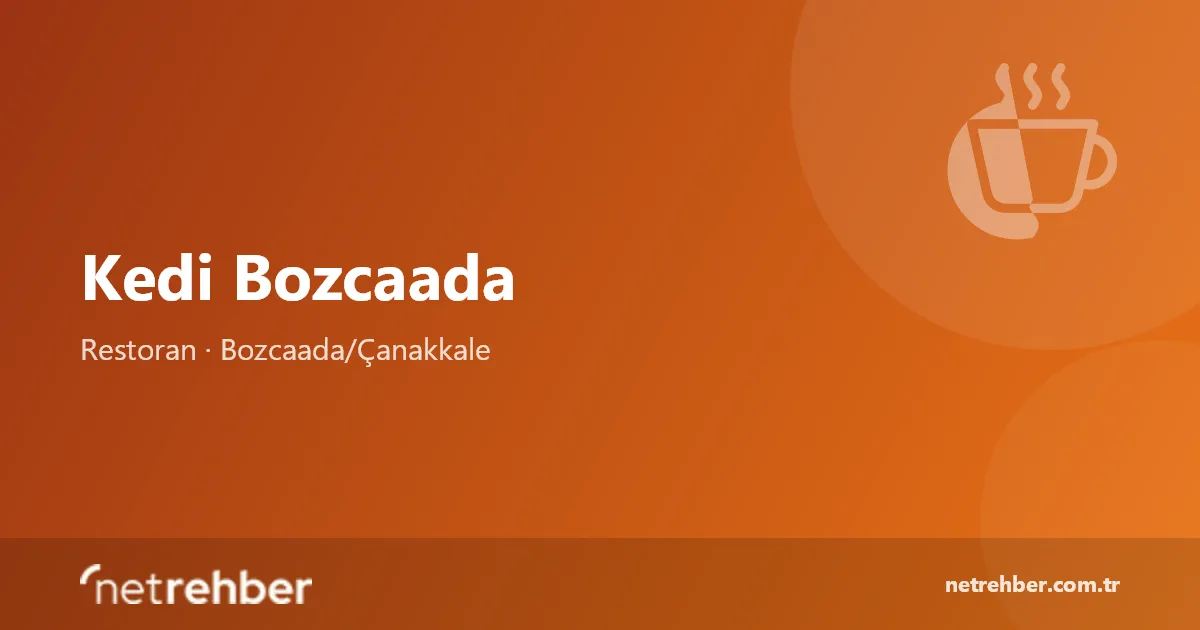 Kedi Bozcaada kapak görseli