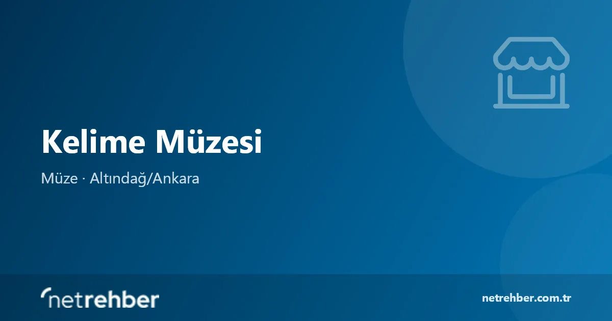 Kelime Müzesi kapak görseli