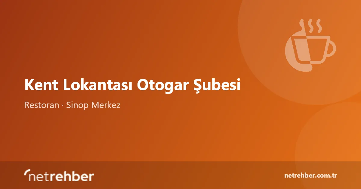 Kent Lokantası Otogar Şubesi kapak görseli