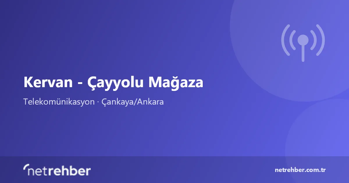Kervan - Çayyolu Mağaza kapak görseli