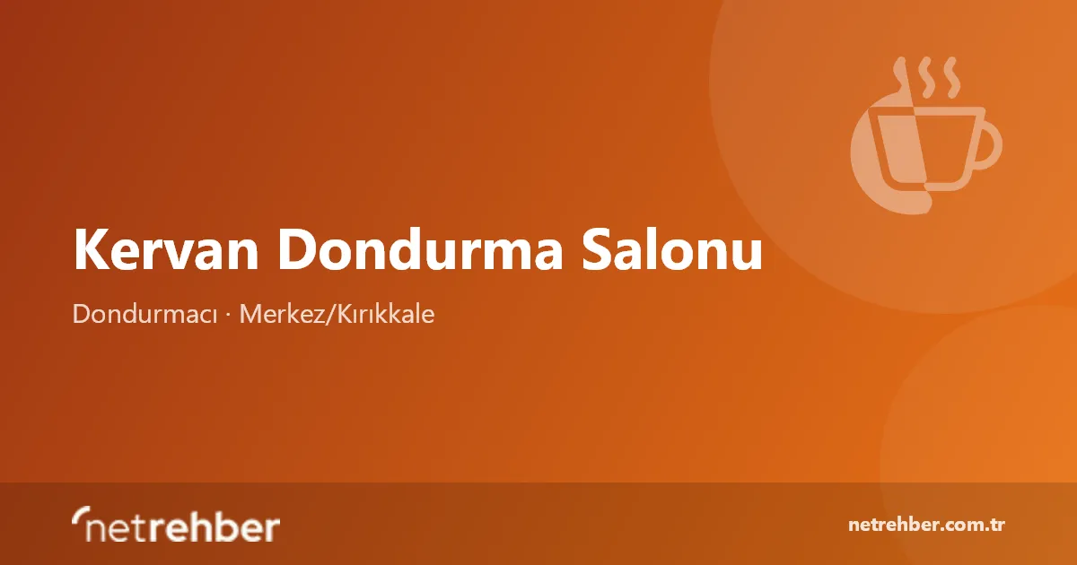 Kervan Dondurma Salonu kapak görseli