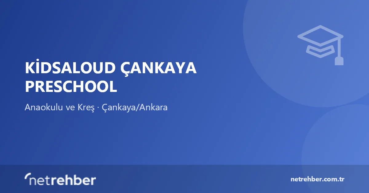 Kidsaloud Çankaya Preschool kapak görseli