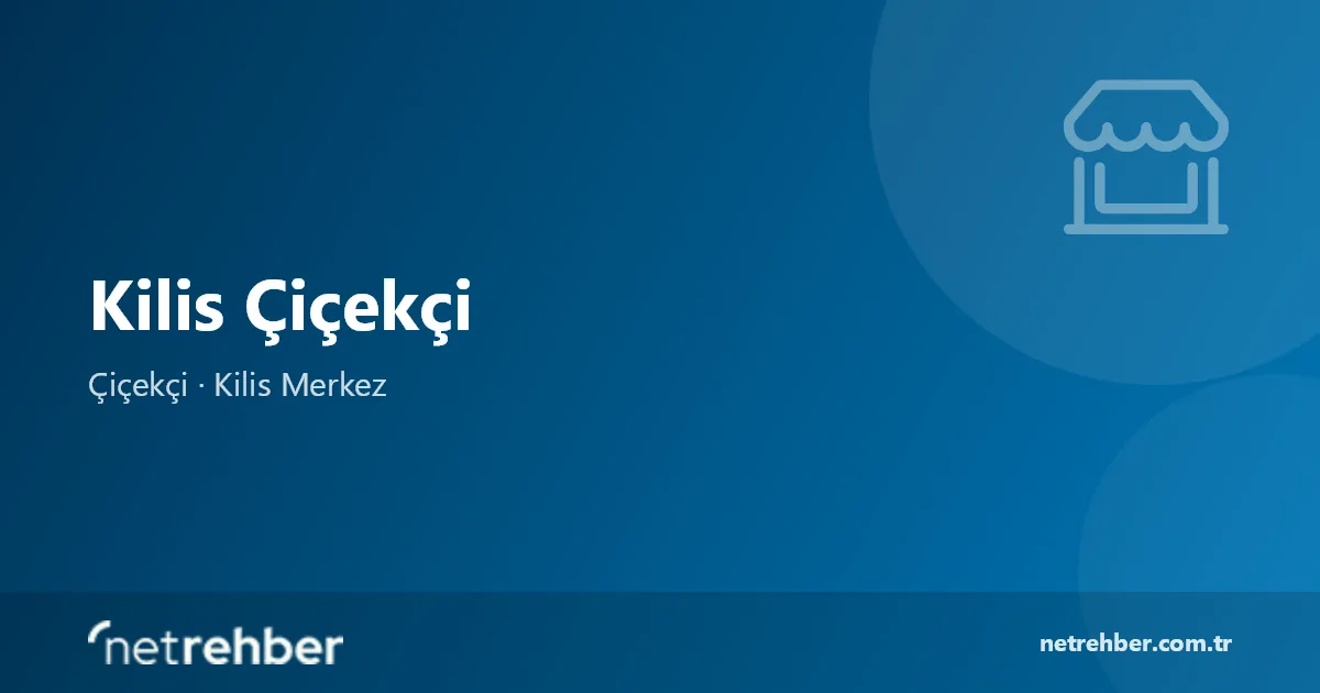 Kilis Çiçekçi kapak görseli