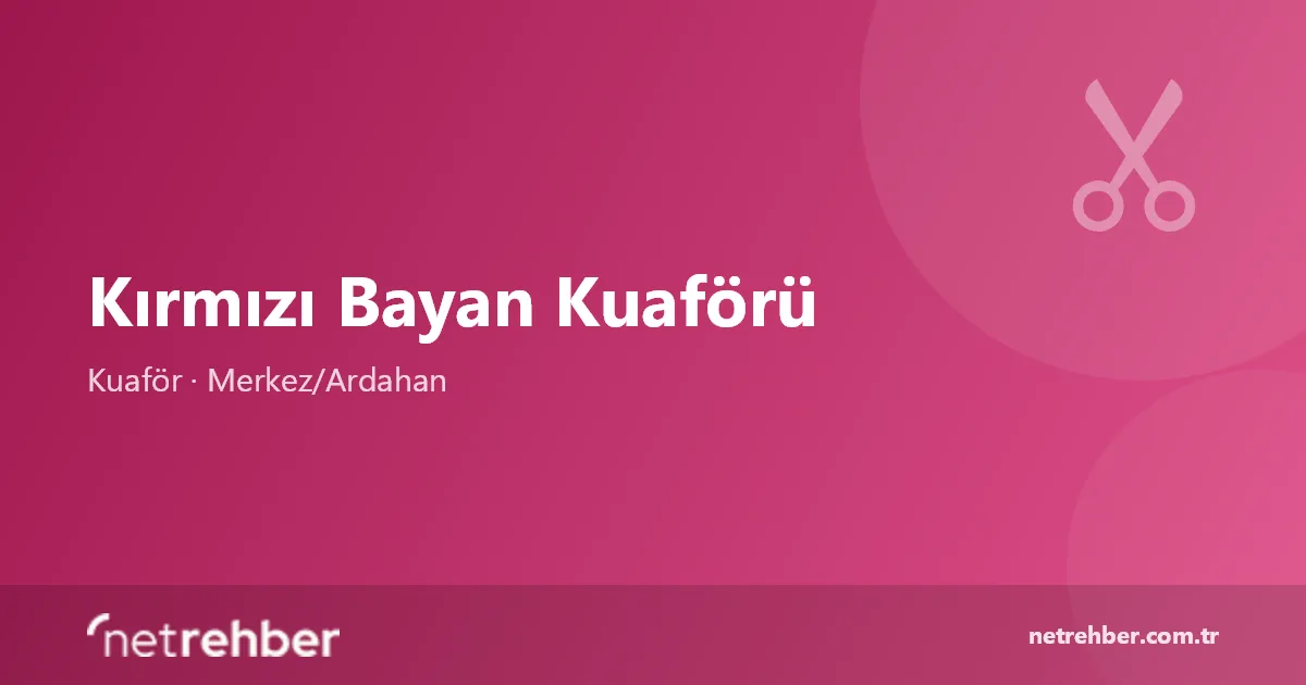 Kırmızı Bayan Kuaförü kapak görseli