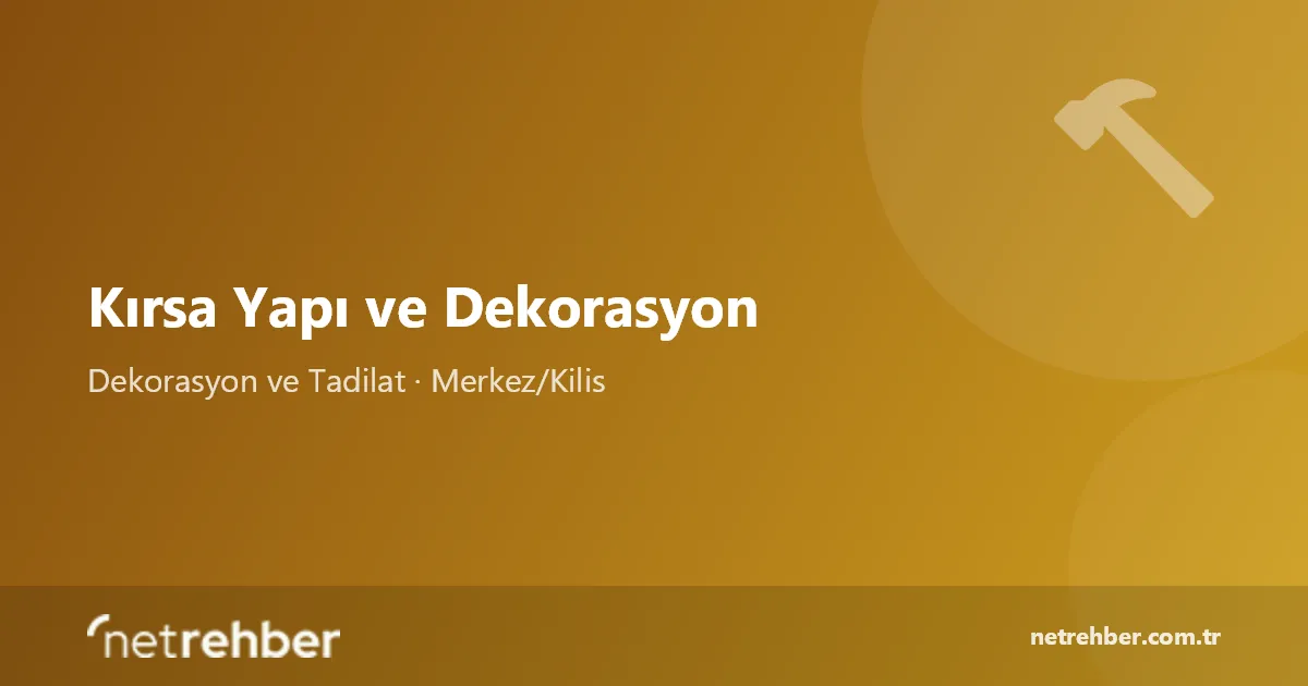 Kırsa Yapı ve Dekorasyon kapak görseli