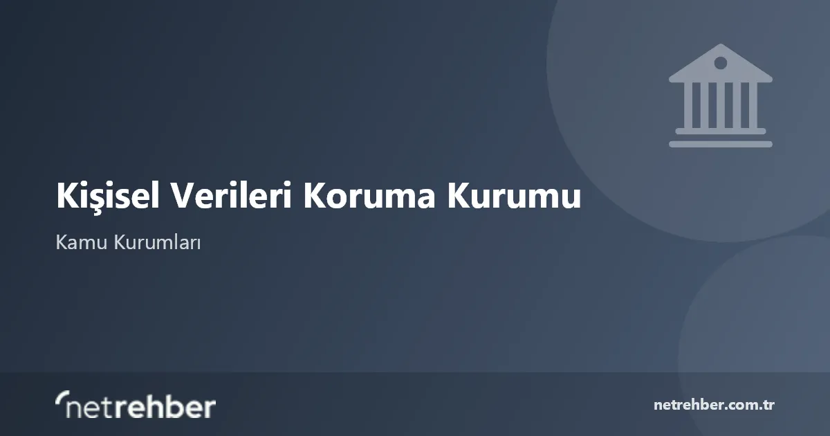 Kişisel Verileri Koruma Kurumu kapak görseli