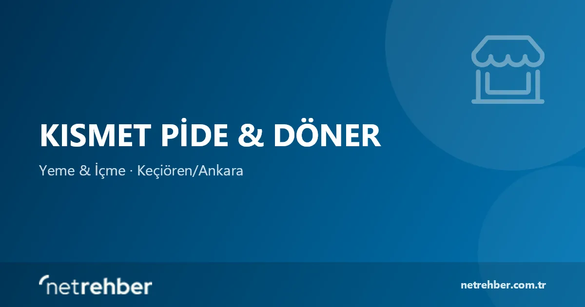 Kısmet Pide & Döner kapak görseli
