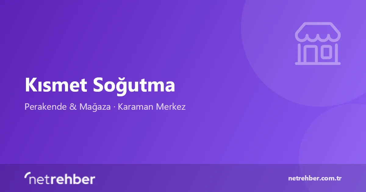Kısmet Soğutma kapak görseli