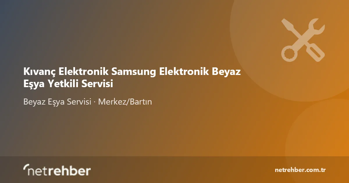 Kıvanç Elektronik Samsung Elektronik Beyaz Eşya Yetkili Servisi kapak görseli