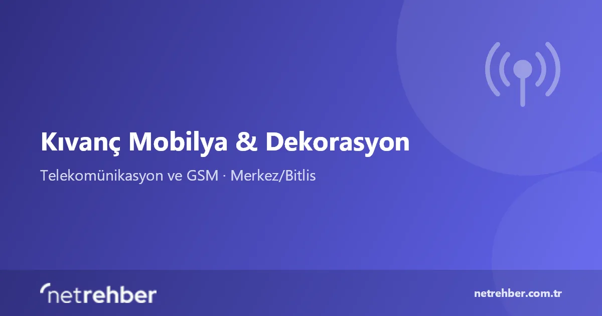 Kıvanç Mobilya & Dekorasyon kapak görseli