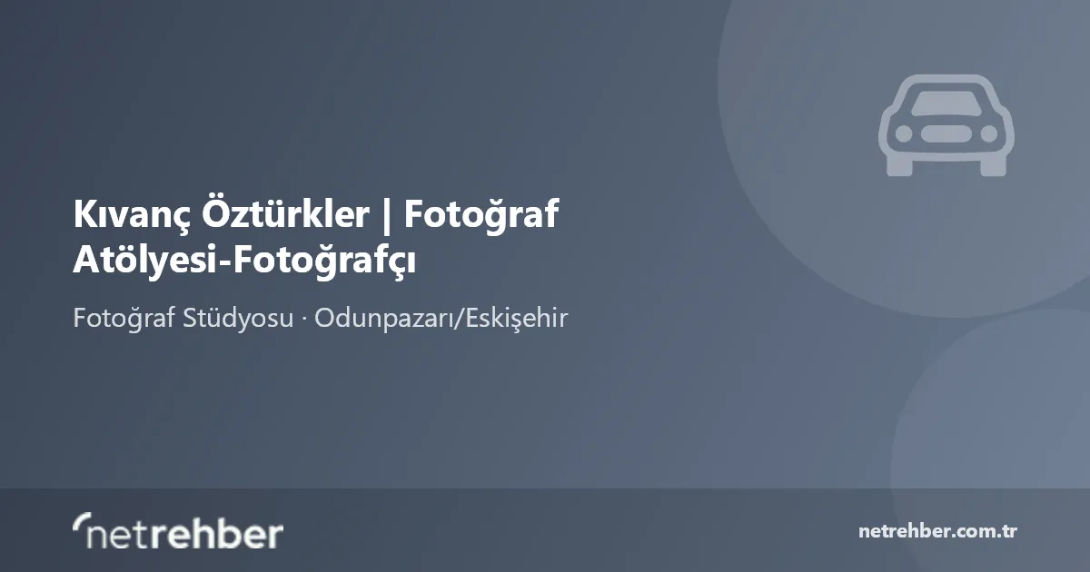 Kıvanç Öztürkler | Fotoğraf Atölyesi-Fotoğrafçı kapak görseli