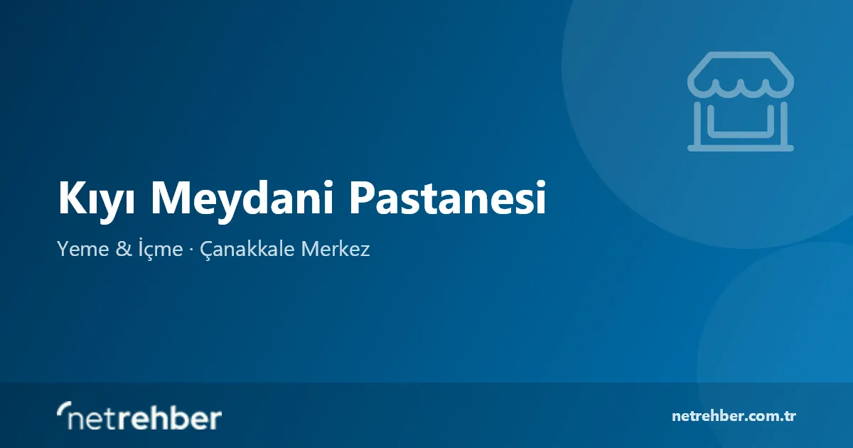Kıyı Meydani Pastanesi kapak görseli