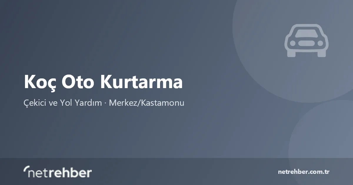Koç Oto Kurtarma kapak görseli