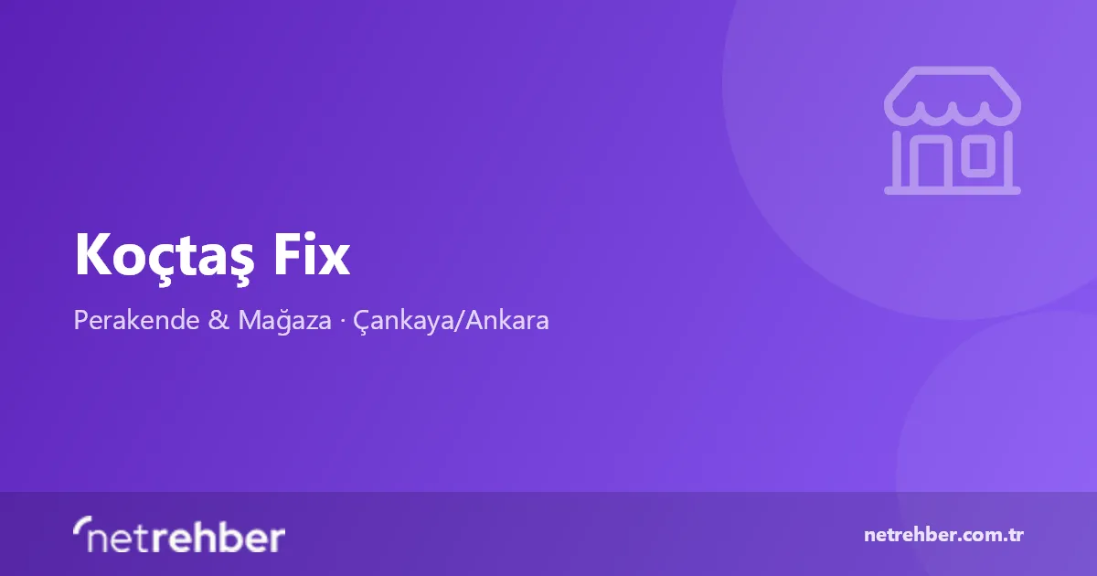 Koçtaş Fix kapak görseli