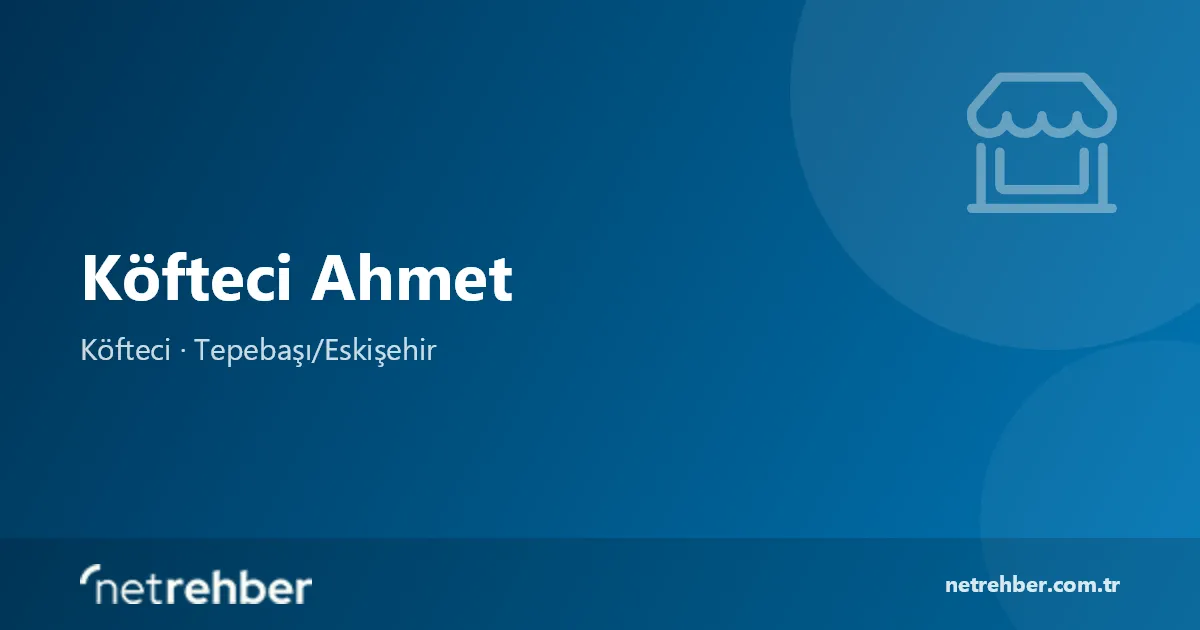 Köfteci Ahmet kapak görseli