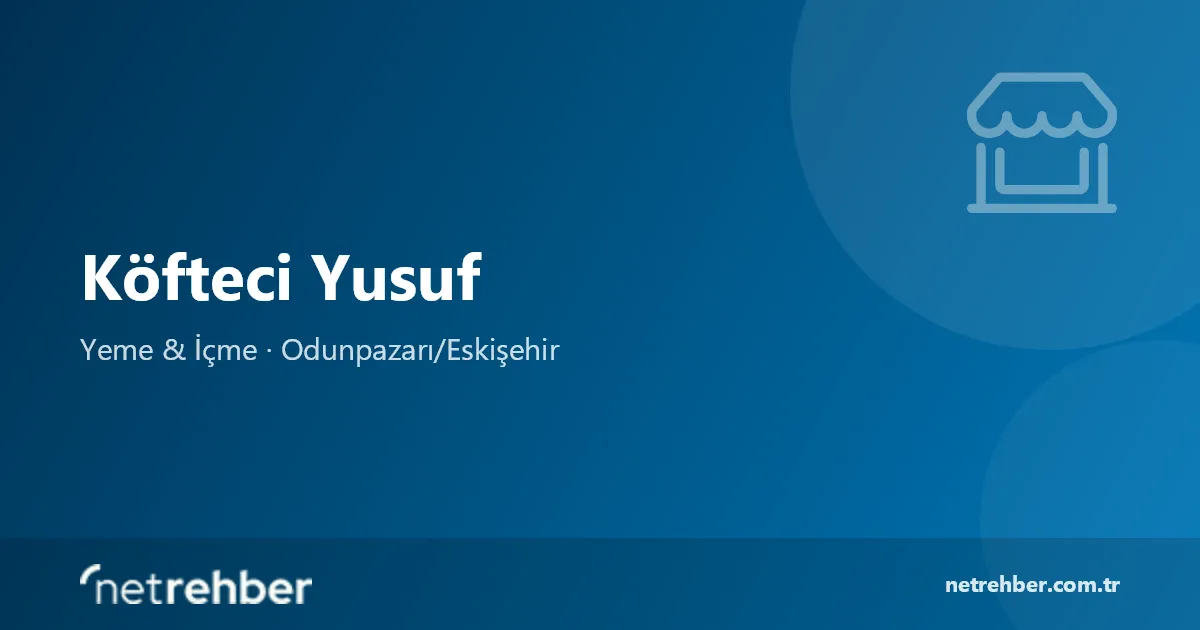 Köfteci Yusuf kapak görseli