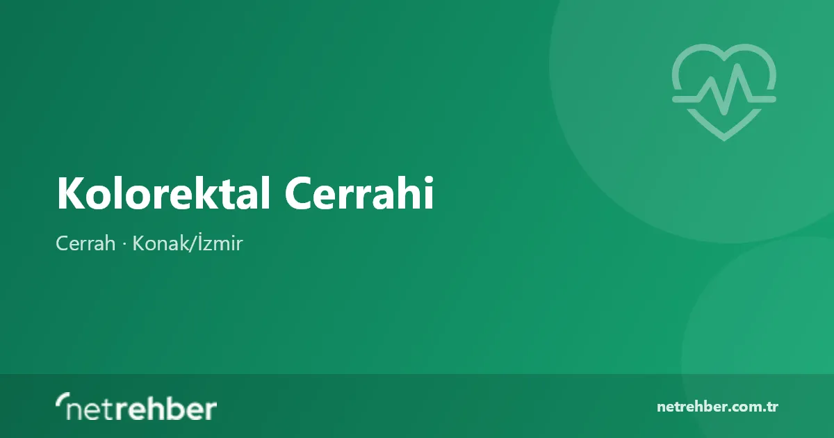 Kolorektal Cerrahi kapak görseli