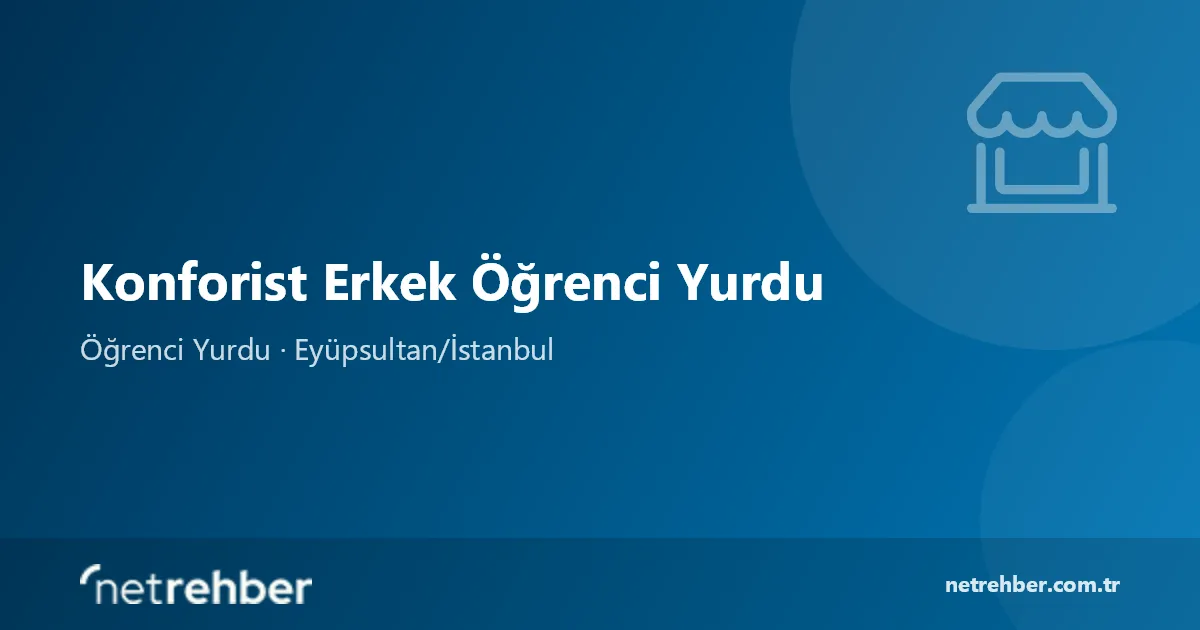 Konforist Erkek Öğrenci Yurdu kapak görseli