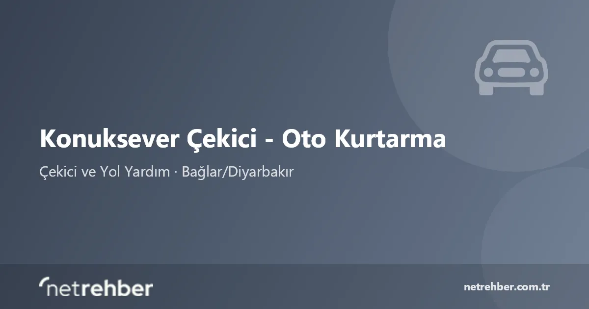 Konuksever Çekici - Oto Kurtarma kapak görseli
