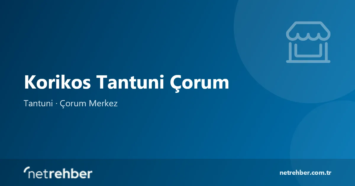 Korikos Tantuni Çorum kapak görseli