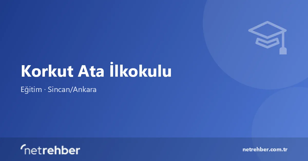 Korkut Ata İlkokulu kapak görseli
