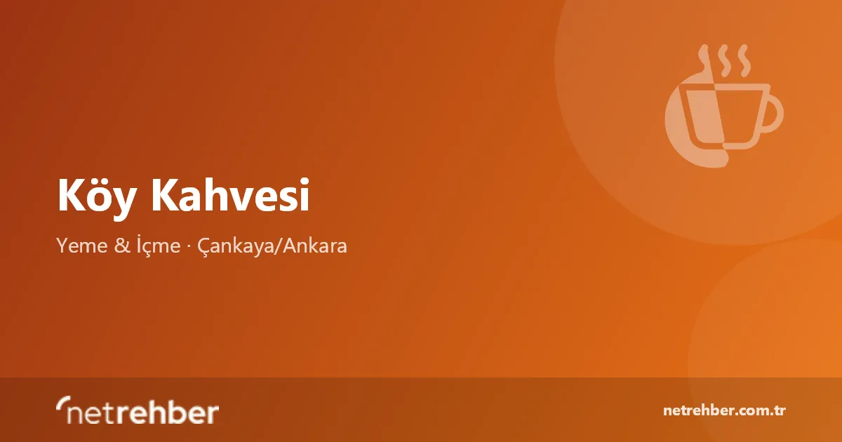 Köy Kahvesi kapak görseli