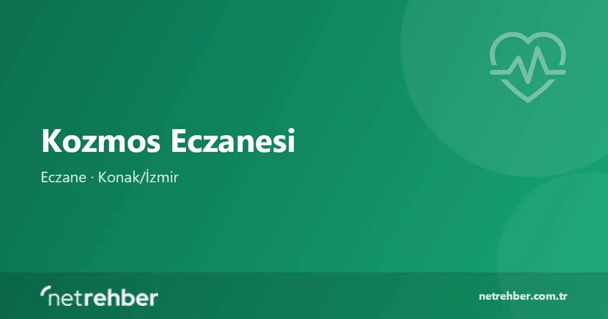 Kozmos Eczanesi kapak görseli