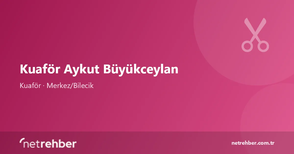 Kuaför Aykut Büyükceylan kapak görseli