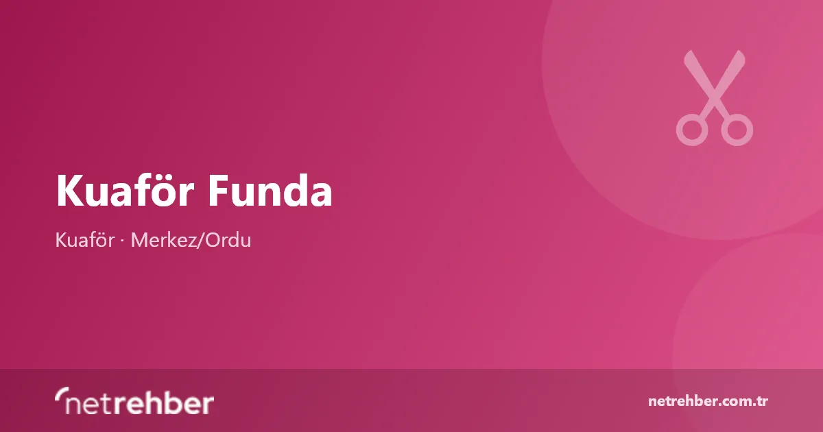 Kuaför Funda kapak görseli