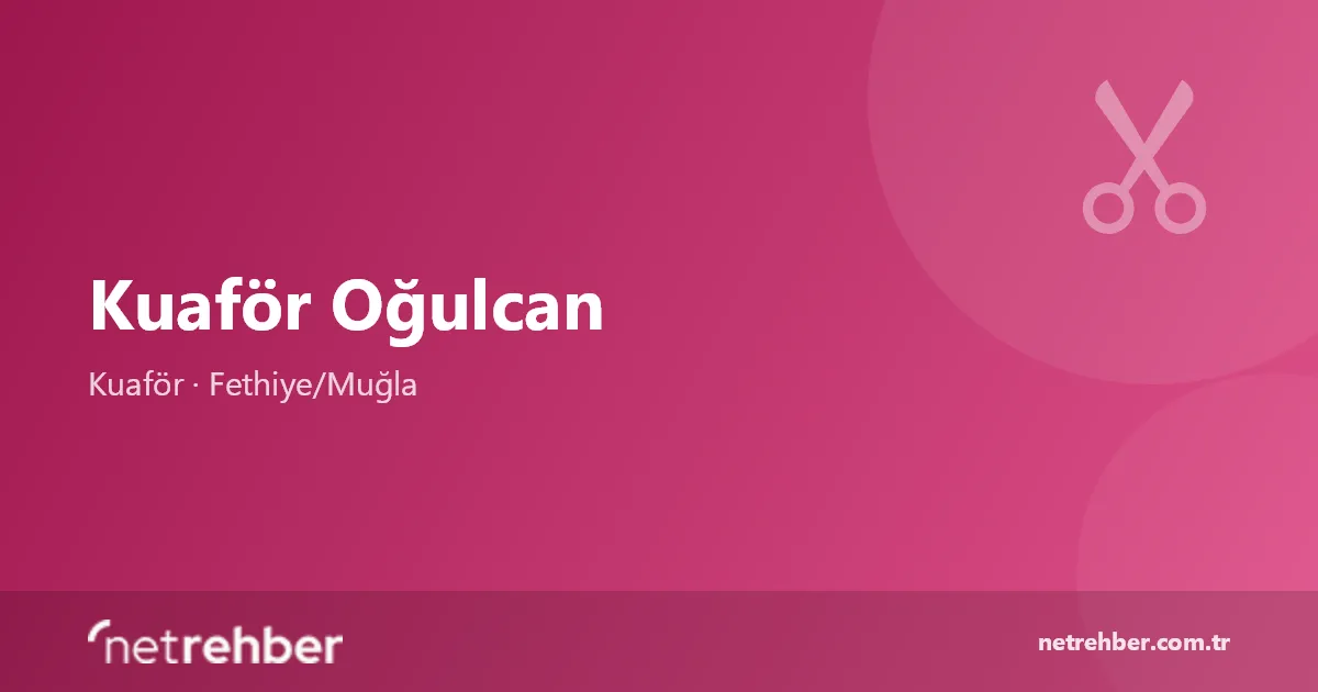 Kuaför Oğulcan kapak görseli