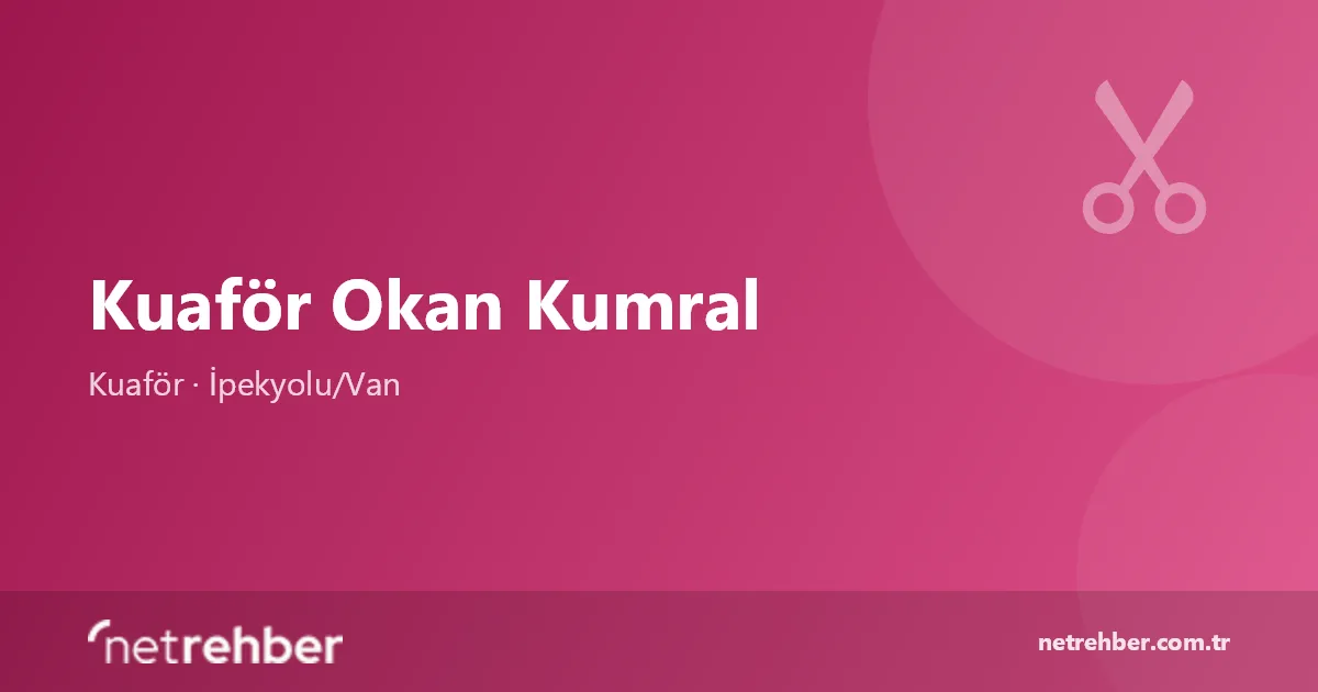 Kuaför Okan Kumral kapak görseli