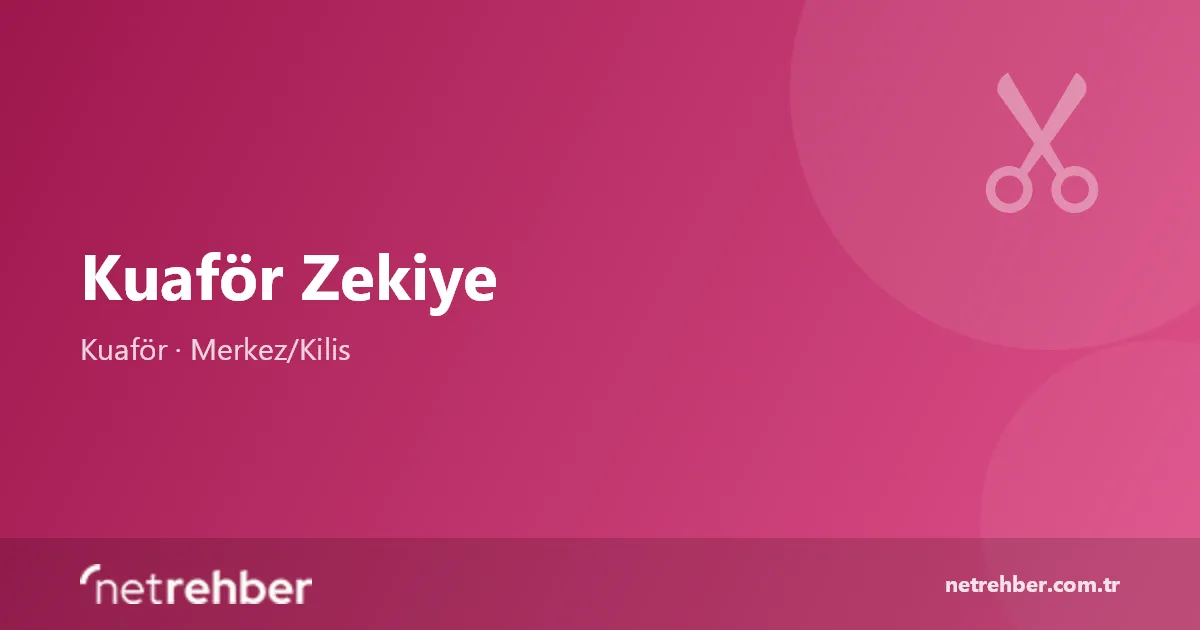 Kuaför Zekiye kapak görseli