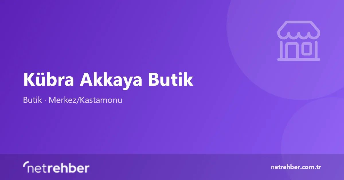 Kübra Akkaya Butik kapak görseli