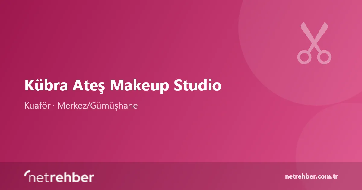 Kübra Ateş Makeup Studio kapak görseli