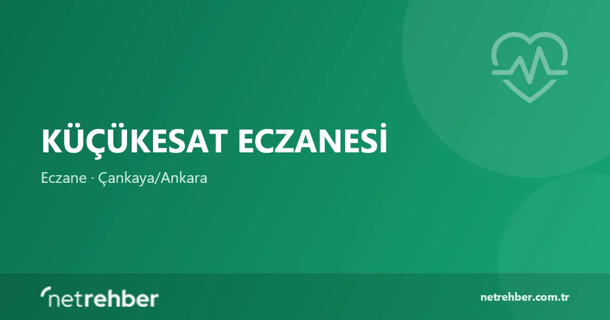 Küçükesat Eczanesi kapak görseli
