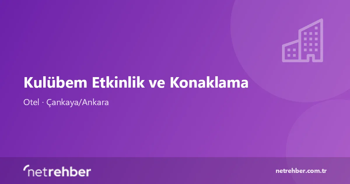Kulübem Etkinlik ve Konaklama kapak görseli