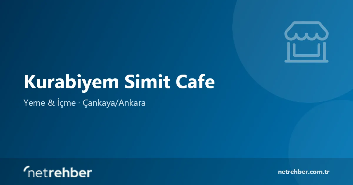 Kurabiyem Simit Cafe kapak görseli